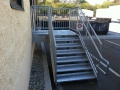 Commercial galvanized stairway