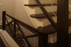 German Village Wood/Cablewire Staircase-Job