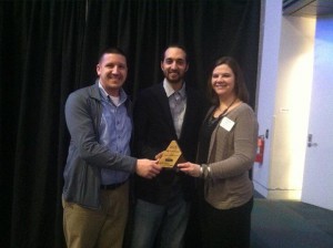 team receiving award from columbus business first